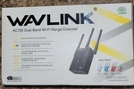 Wavlink AC750 Dual Band Wi-fi Range Extender Black. Fixed Price $14.95.