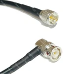 LMR200 Silver Mini Uhf Male To Bnc Angle Coax Rf Cable Usa Lot. Fixed Price $61.21.