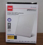Rca Indoor Flat Hdtv Antenna Multi-directional 40 Mile Range- New. Fixed Price $12.99.
