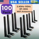 100X Rp-sma Antenna For Wifi 2.4GHZ 5GHZ Wireless Router Card Female Pin Lot. Fixed Price $205.99.