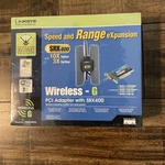 Cisco-linksys WMP54GX Wireless Pci Adapter With Srx. Fixed Price $19.99.