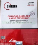 Feet Of Shireen DC-1021 CAT5E Outdoor Shielded Cable 1000FT Spool High Qual. Fixed Price $299.99.