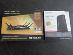 Netgear Nighthawk: R8000P Router & CM2000 Modem Excellent Condition. Fixed Price $100.00.