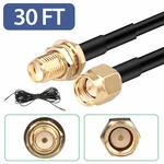 30FT Wifi Antenna Sma Extension Coaxial Cable Cord For Wi-fi Wireless Router. Fixed Price $8.98.