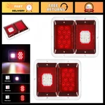 2X Dual Stop Turn Tail Backup Reverse Lights 33 Led Surface Mount Rv 12V IP67. Fixed Price $73.99.