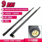 (2-PACK) Rp-sma Antenna For Wifi 9DBI 2.4GHZ/5GHZ Wireless Router Card 2X. Fixed Price $10.50.