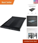 1U Adjustable Vented Server Rack Mount Shelf - 175LBS 19.5 To 38IN Adjustab.... Fixed Price $204.47.