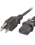 Ruckus 6FT Black Power Cord PCUSA2, Nema 5-15/C13, 13A 125V, 16AWG Brand New. Fixed Price $6.90.